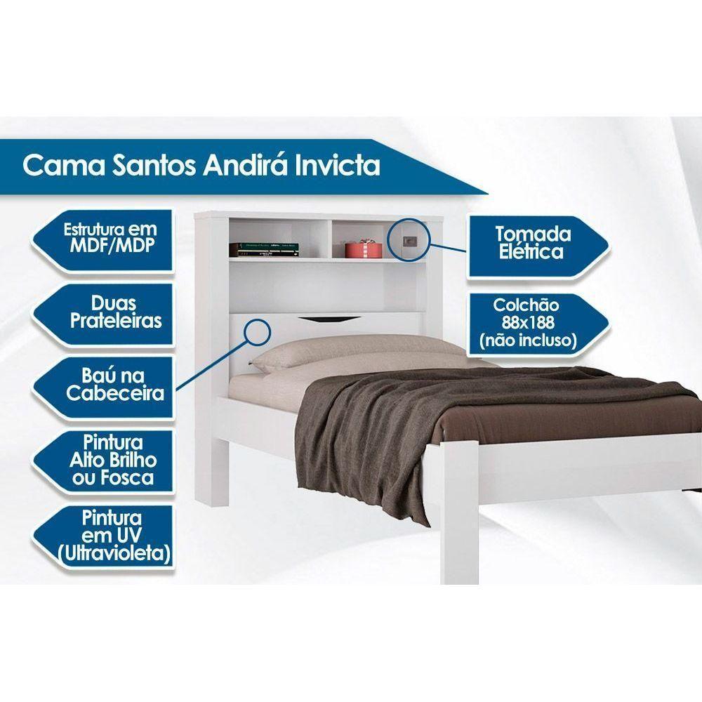 Cama Solteiro Invicta Atacama - Santos Andirá - 5