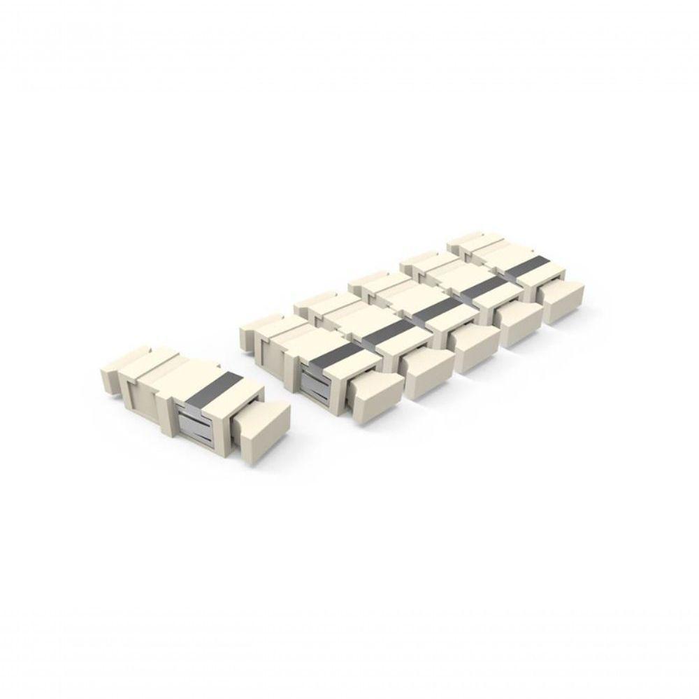 Kit De Adaptadores Opticos Sohoplus 01f Mm Sc-pc Simplex - Bege (kit 06pcs) - 33090024 - 1