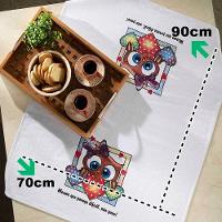 Pano De Prato Lomaer Sacaria 70cmx 90cm 02 Estampa (06 Unidades) Branco - 2