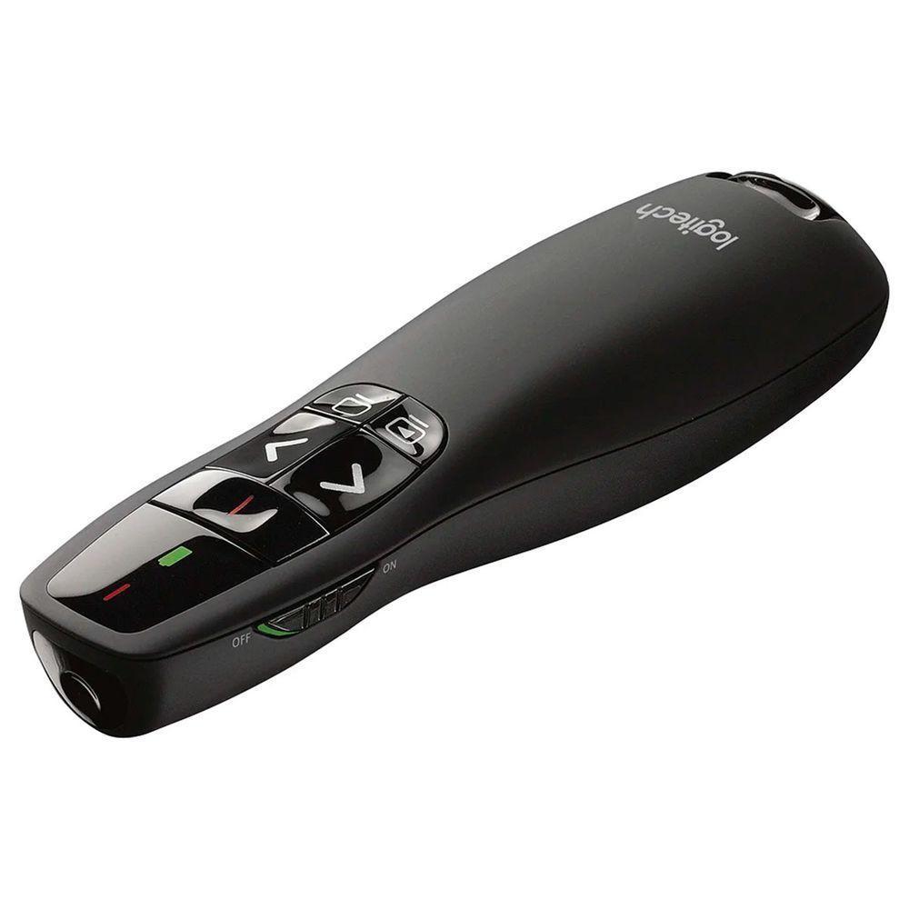 Apresentador Sem Fio Logitech R400, Laser Pointer Vermelho, Usb, Preto - 2