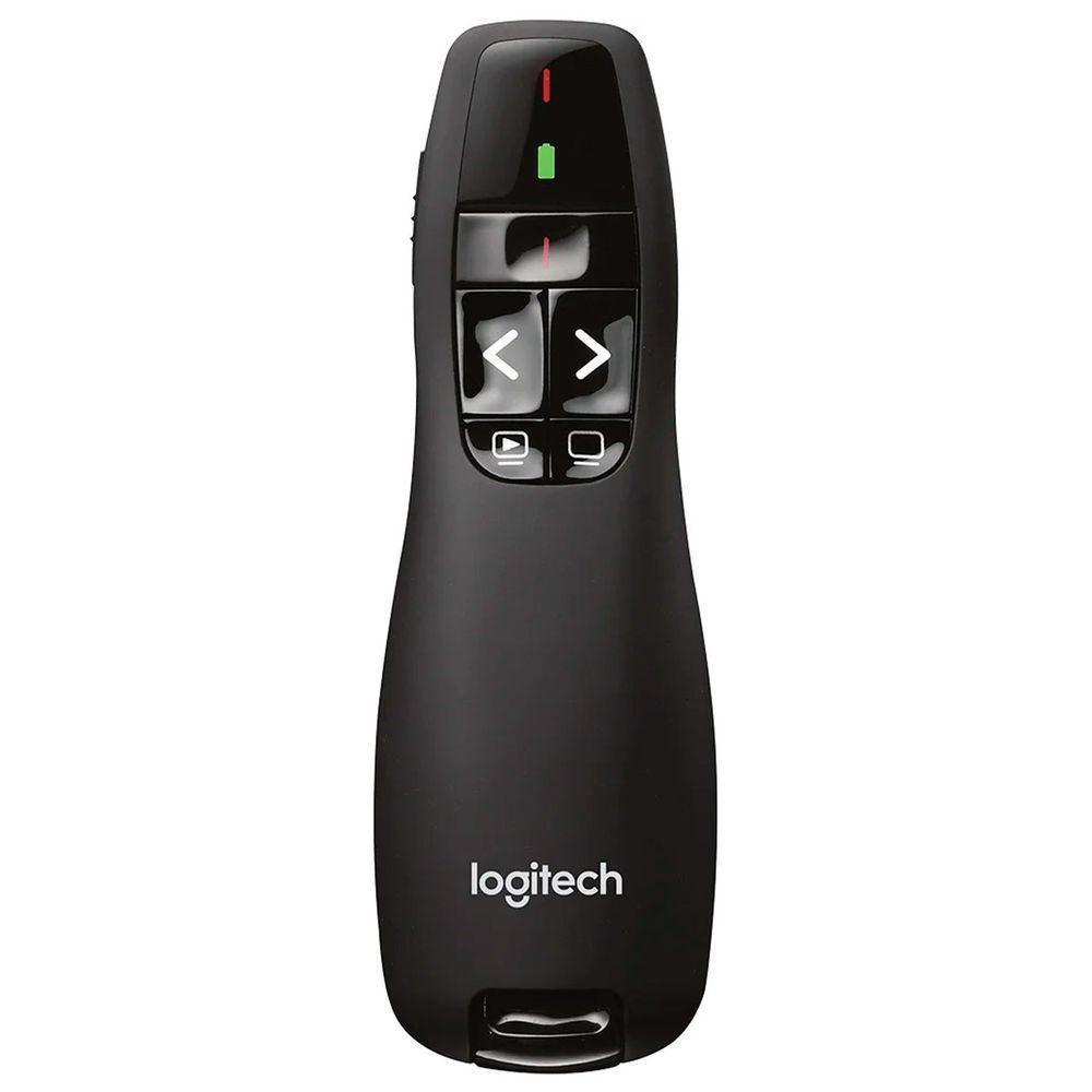 Apresentador Sem Fio Logitech R400, Laser Pointer Vermelho, Usb, Preto - 5