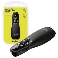 Apresentador Sem Fio Logitech R400, Laser Pointer Vermelho, Usb, Preto - 1