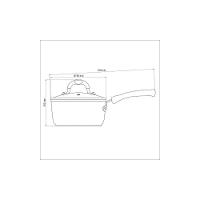 Panela Tramontina Mônaco Induction Alumínio Antiaderente Starflon Premium 18 Cm 2 L Tramontina - 2