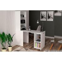 Mesa Multiuso Casal Retrátil ME4171 c/ 5 Nichos Branco - Tecno Mobili