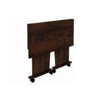 Mesa Multiuso Escritório Dobrável ME4117 c/ Rodízios Amêndoa - Tecno Mobili - 10