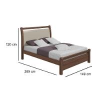 Cama de Casal Reali Rovere/Amêndoa - Lopas - 2