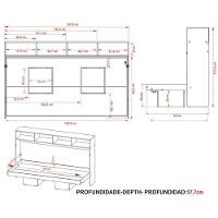 Cama Dobrável Articulada Multifuncional CM8020 Branco - Tecno Mobili - 3