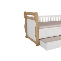 Cama De Babá Maria C/ 2 Gavetas E Auxiliar Branco - Peroba - 13