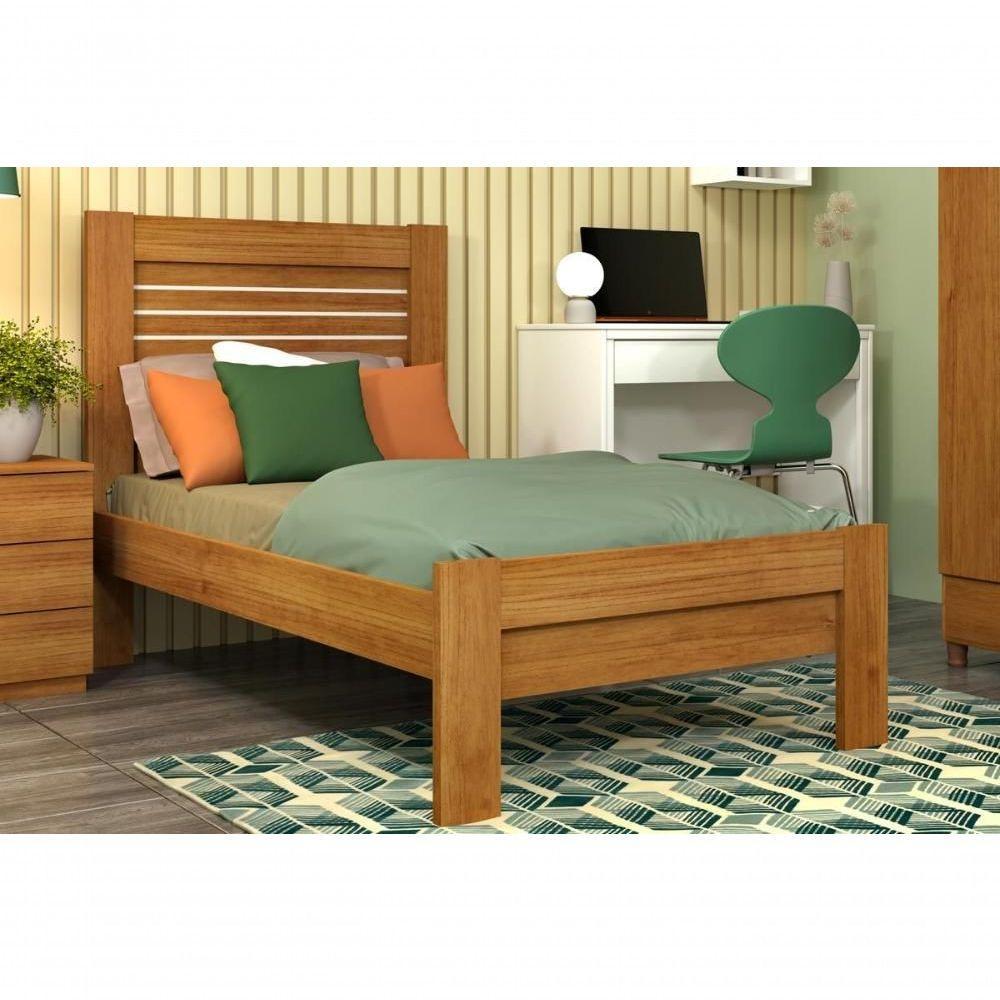 Cama Solteiro Safira Branco/Neve - Tcil Móveis - 1