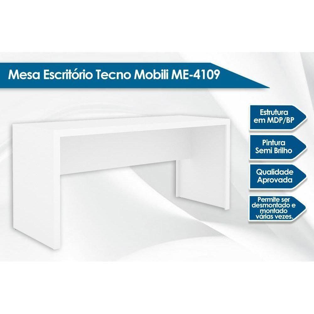 Mesa de Computador Solteiro ME4109 Rústico - Tecno Mobili - 5