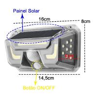 Luminaria Sensor De Movimento Spot Solar Led Luz Branco - 5
