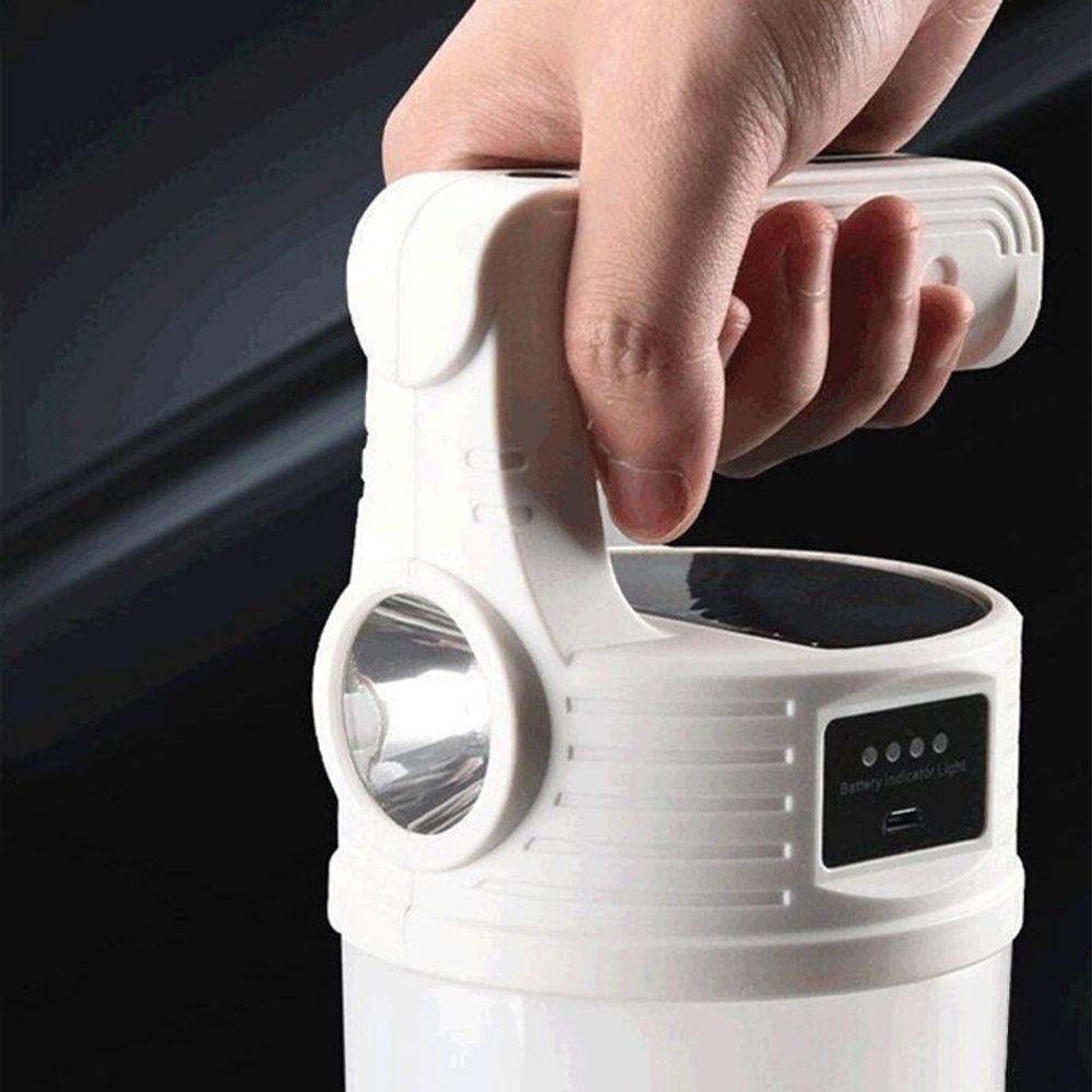 Luminaria Lanterna Solar 2x1 Gancho Pendurar Duplo Led - 4