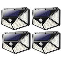 Luminaria Solar Sensor Inteligente 3 Funçoes Kit 4 Uni - 1