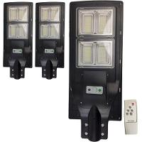 Luminaria Solar 240W Led Poste Rua Sensor Movimento 3Und