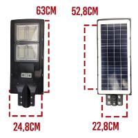 Luminaria Solar 240W Led Poste Rua Sensor Movimento 3Und - 16