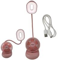 Luminaria Ventilador Led Ajustavel Flexivel 2x1 S/Fio Usb - 1