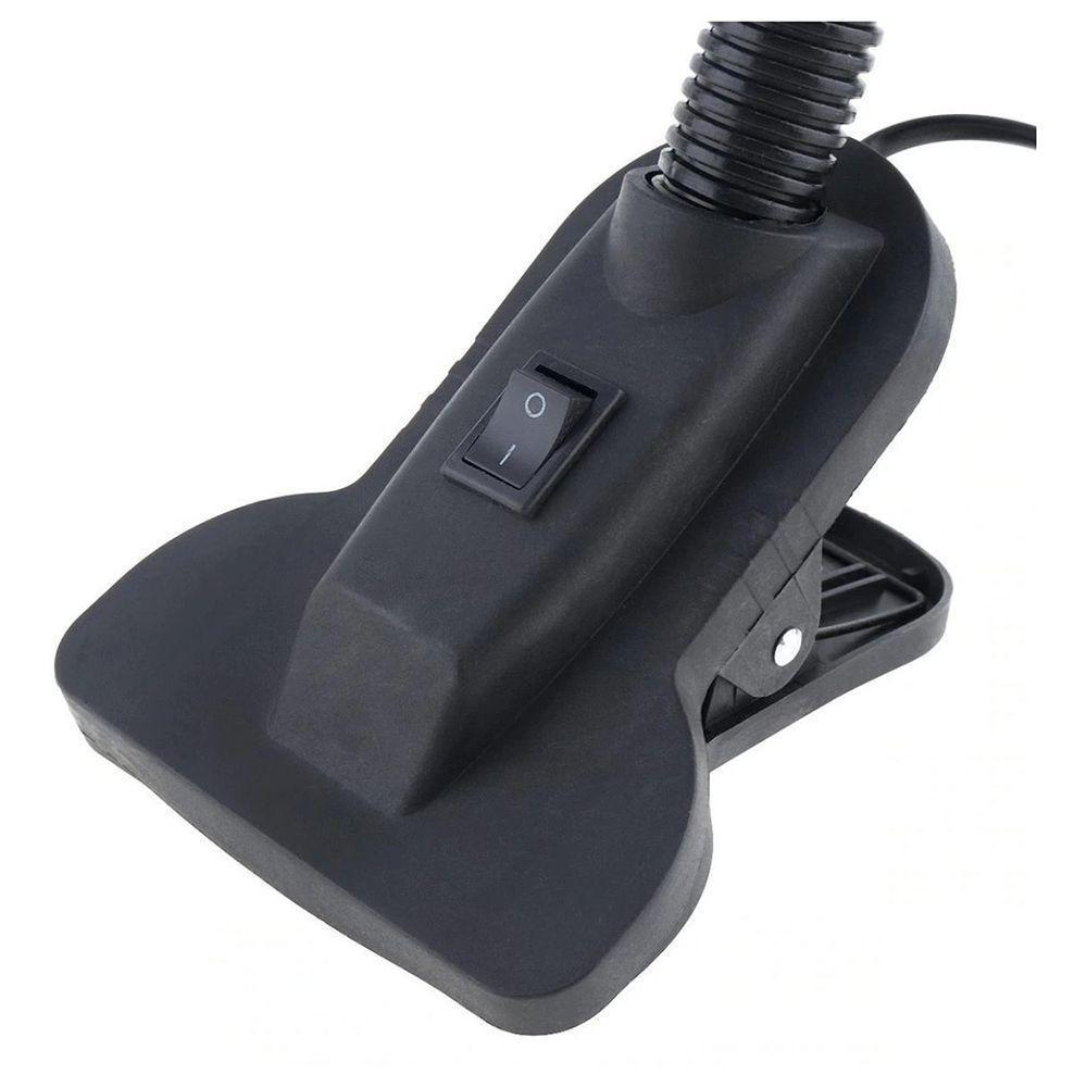 Luminaria Com Garra De Mesa Presilha Articulavel Abajur - 3