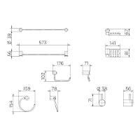 Kit Acessórios Single 5 Peças - Docol Cromado - 6