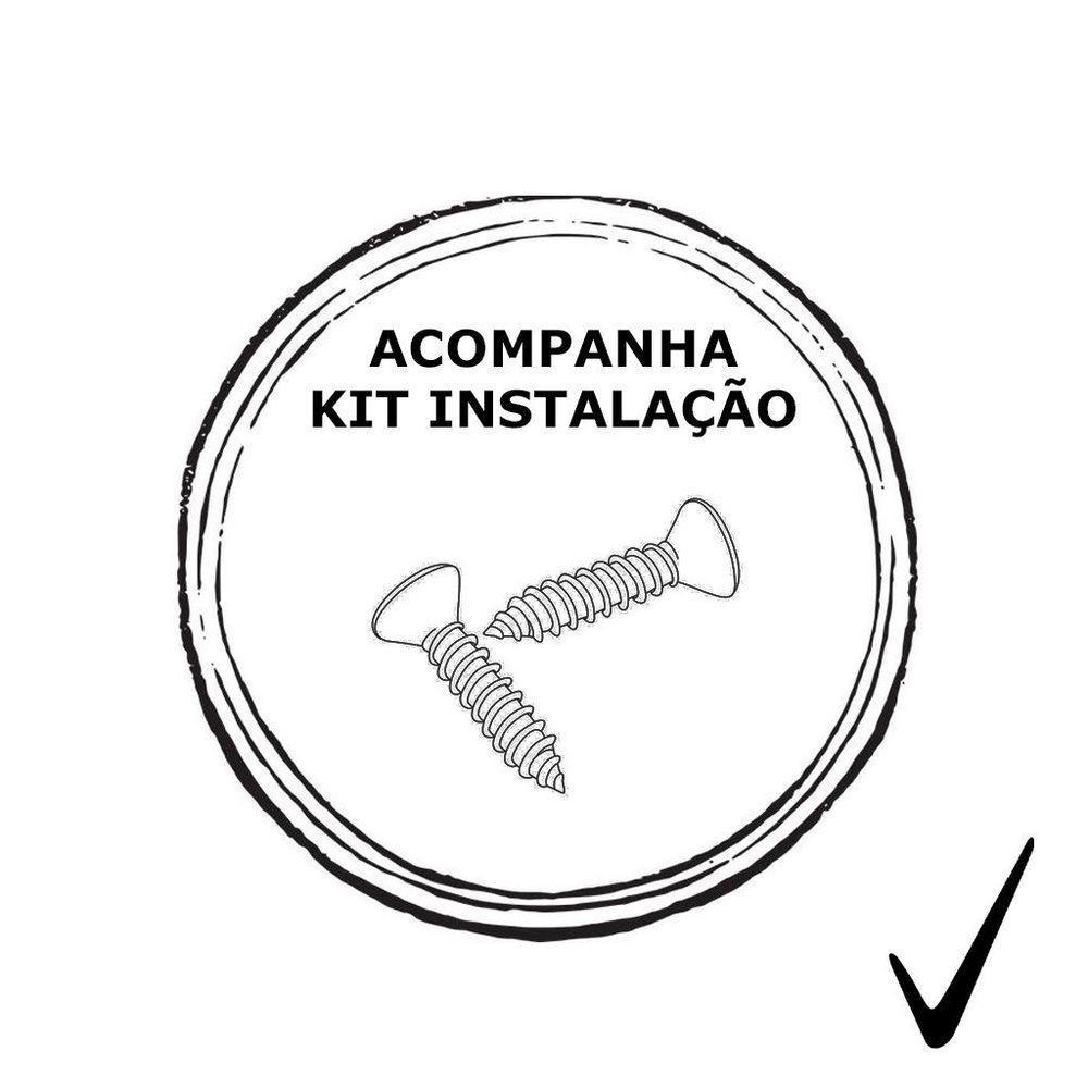 Porta Shampoo De Canto Duplo Aço Com Fundo Plástico - Stolf Branco - 2