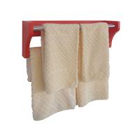 Toalheiro Duplo Suporte Cabideiro Porta Toalhas De Parede Acessório Para Banheiro Vermelho Laca