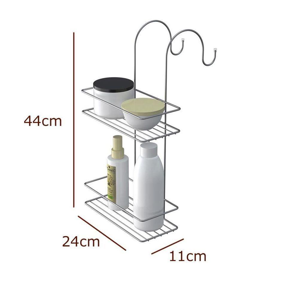 Porta Shampoo Duplo Para Box - Stolf Cromado - 2
