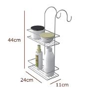 Porta Shampoo Duplo Para Box - Stolf Cromado - 2