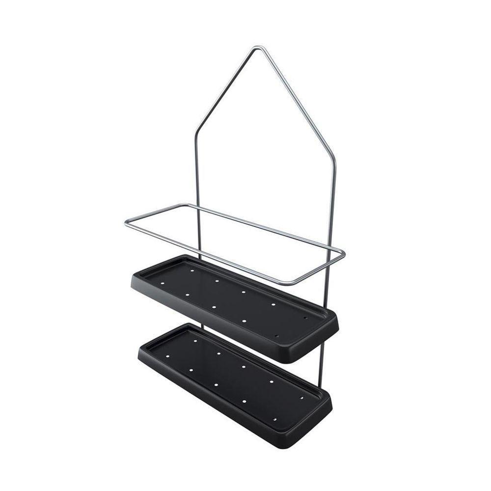 Porta Shampoo Com Base De Plástico - Stolf Preto - 1