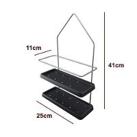 Porta Shampoo Com Base De Plástico - Stolf Preto - 2