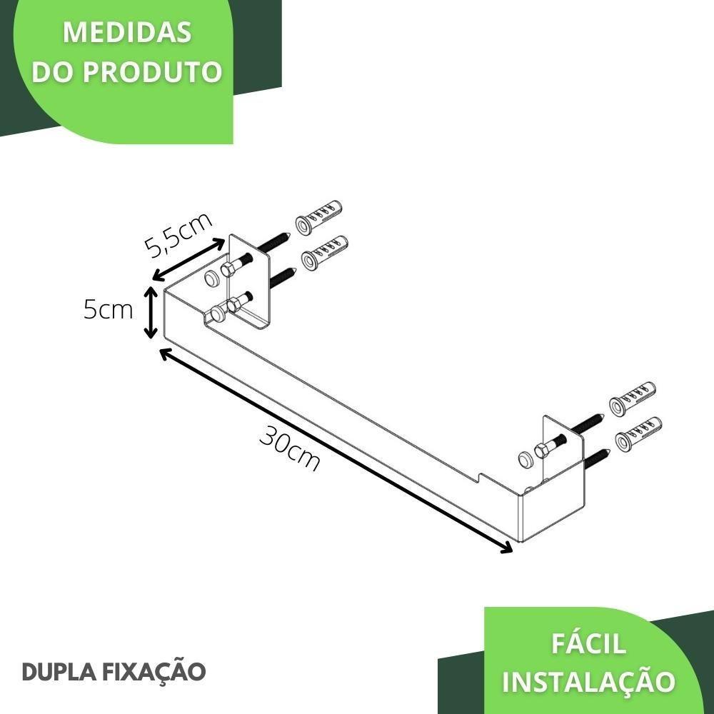 Porta Toalha Rosto Inox Suporte Banheiro Toalheiro Elg - 5