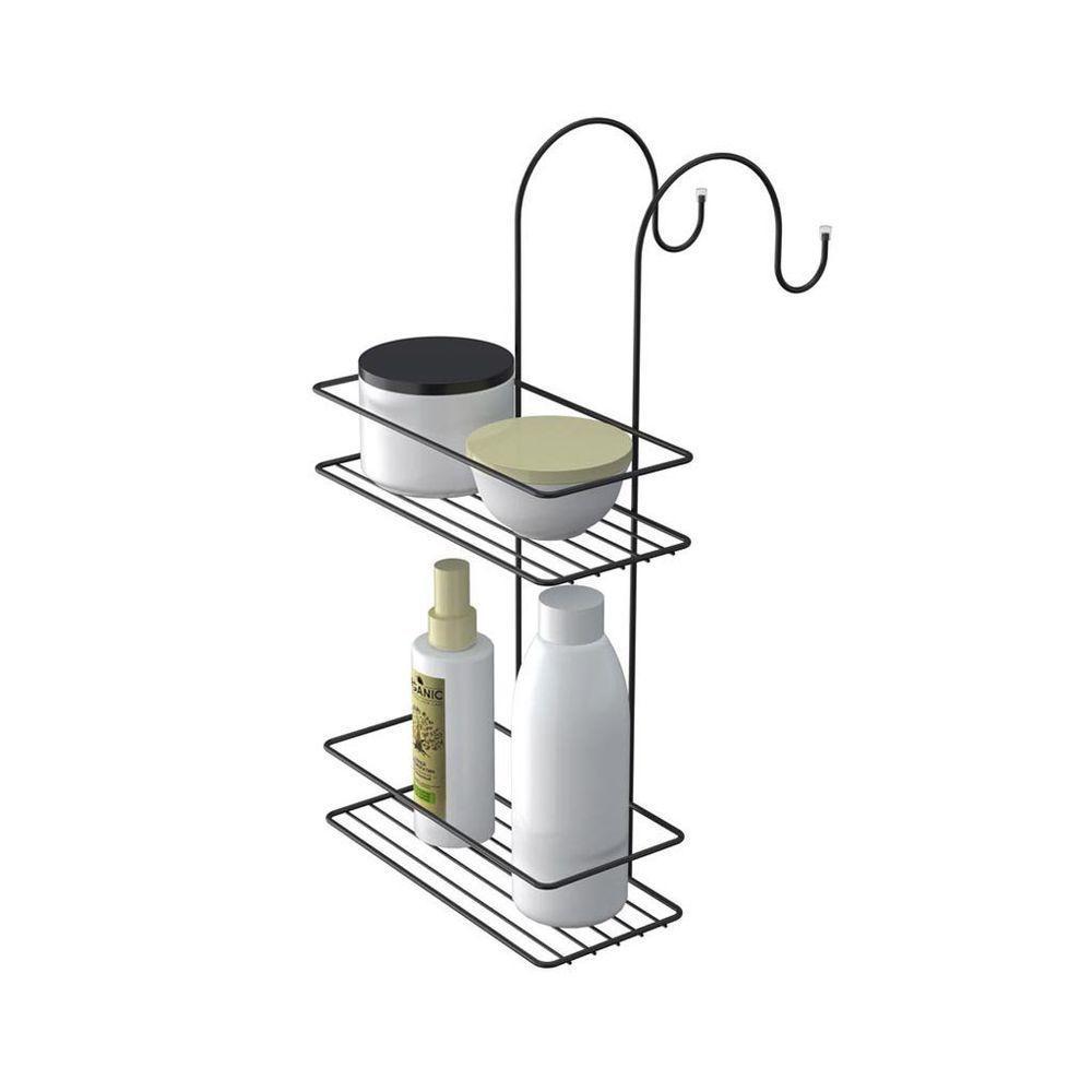 Porta Shampoo Duplo Para Box - Stolf Preto - 1