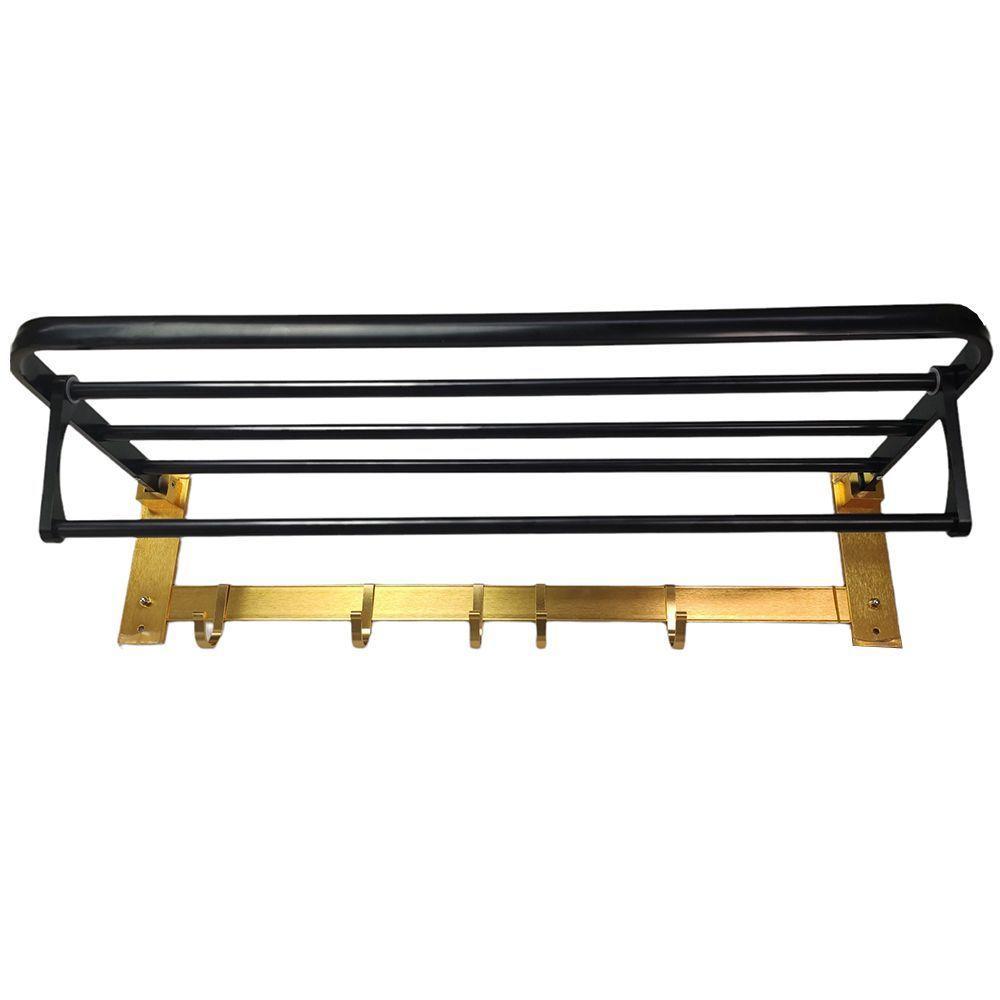 Toalheiro Suporte Varal Roupa Multiuso Prateleira - 10