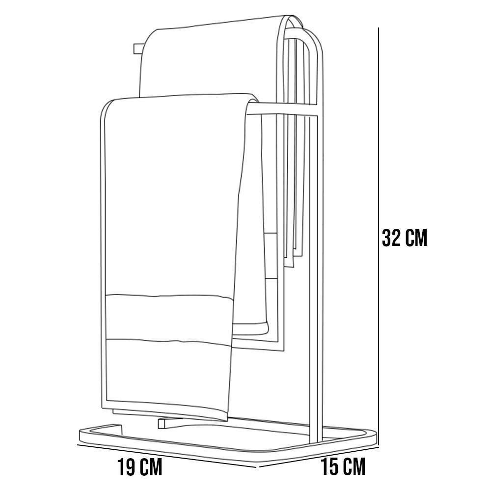 Suporte Porta Papel Toalha Para Pia Bancada Preto - 3