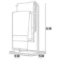 Suporte Porta Papel Toalha Para Pia Bancada Preto - 2