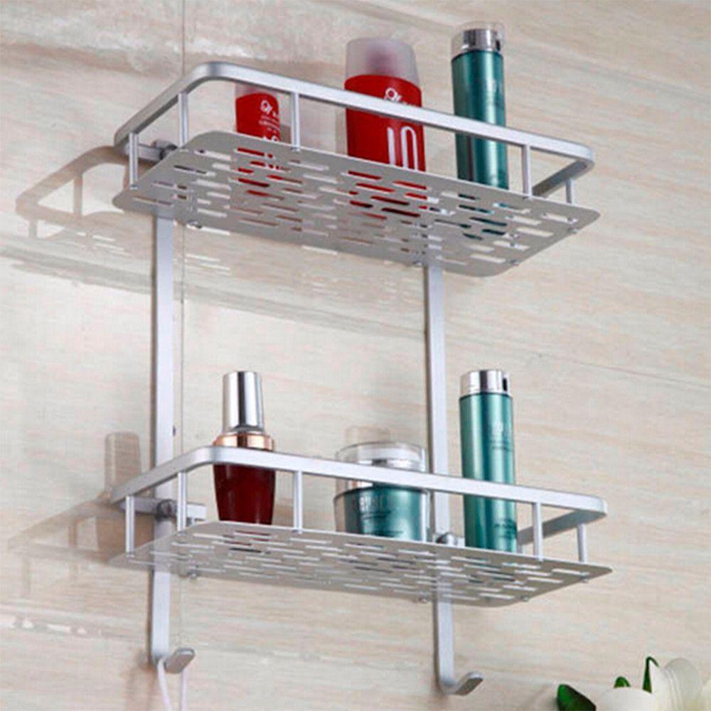 Porta Shampoo Duplo Prateleira Suporte Banheiro Aluminio - 3