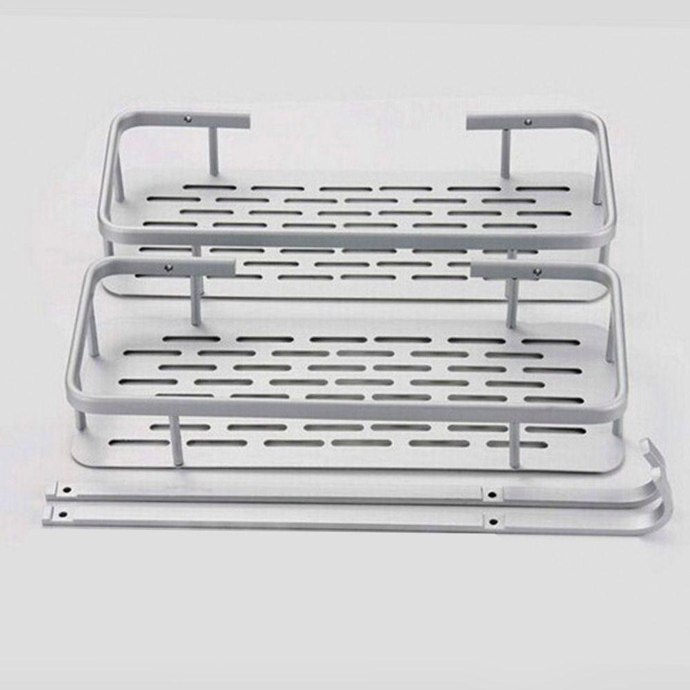 Porta Shampoo Duplo Prateleira Suporte Banheiro Aluminio - 4