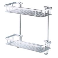 Porta Shampoo Duplo Prateleira Suporte Banheiro Aluminio - 1