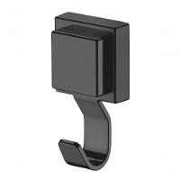 Gancho Cabide Toalha Lavabo Ventosa Preto Fosco Future