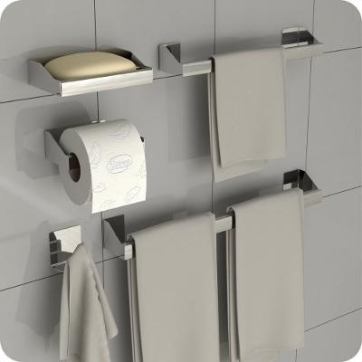Kit Acessórios Para Banheiro Inox 5 Peças Master Slim Df