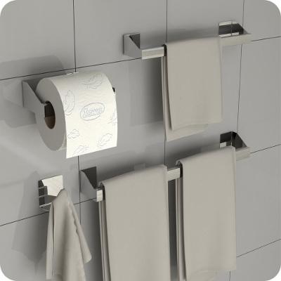 Kit Acessórios Para Banheiro Inox 4 Peças Master Slim Df