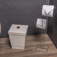 Suporte Duplo Para Papel Higiênico De Chão - Stolf Cromado - 2