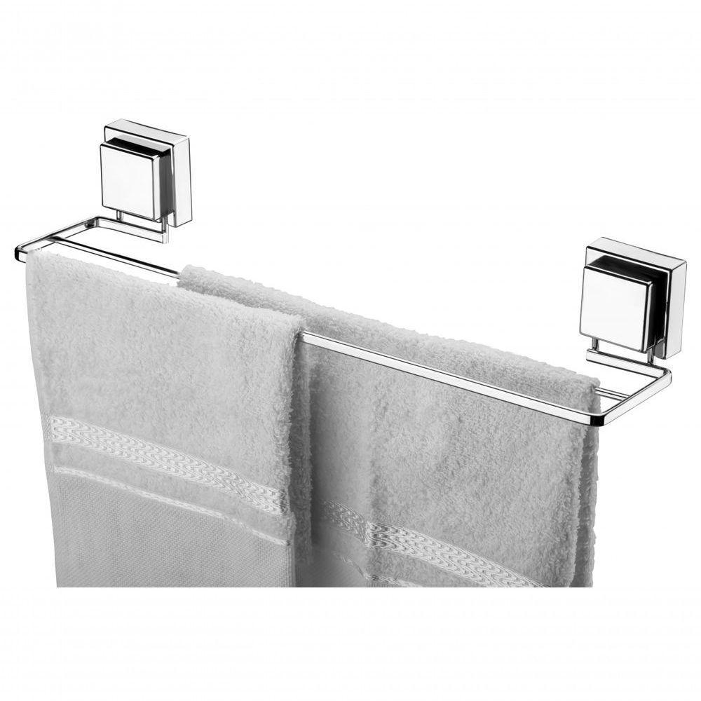 Porta Toalha Duplo Ventosa 45 Cm Cromado Future 8054 - 1