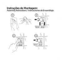 Porta Toalha Duplo Ventosa 45 Cm Cromado Future 8054 - 3