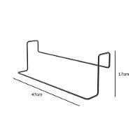 Toalheiro Simples Para Box De Banheiro - Stolf Preto - 3