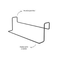Toalheiro Simples Para Box De Banheiro - Stolf Preto - 4