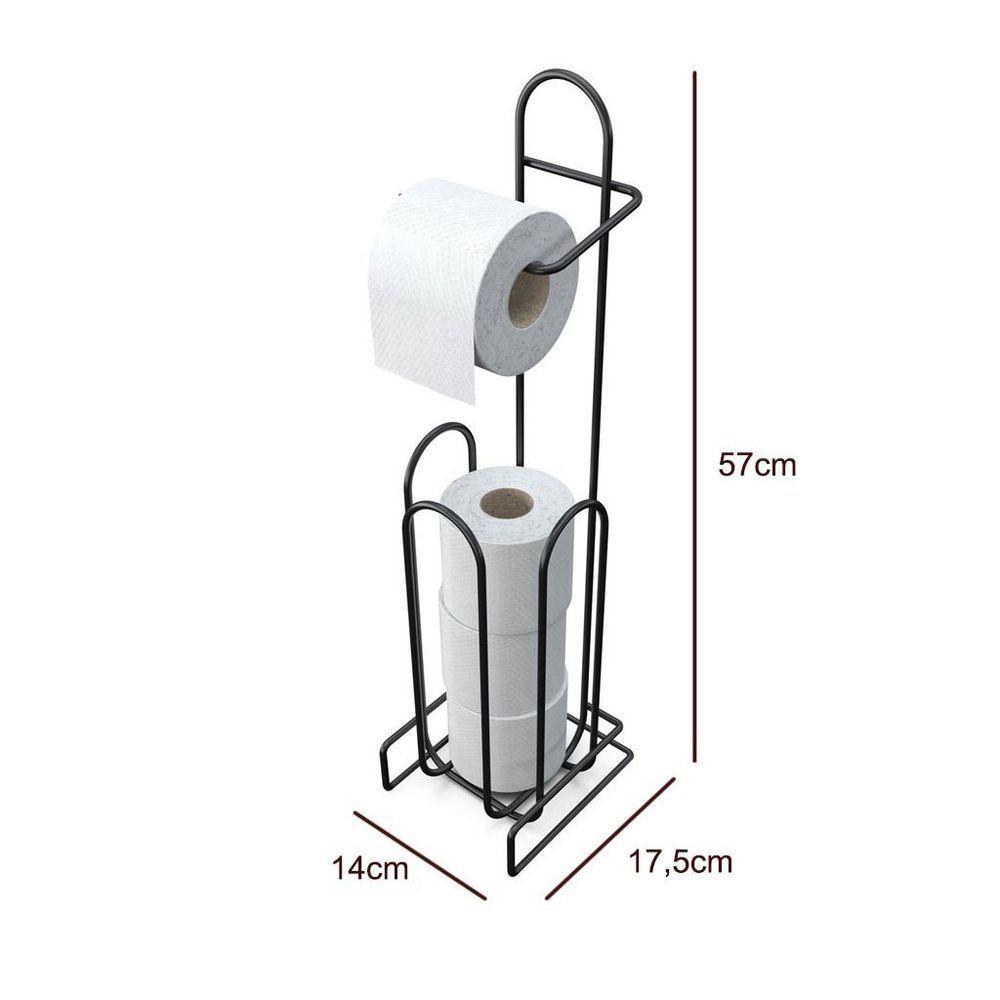 Suporte De Aço Para Papel Higiênico 4 Rolos - Stolf - 3