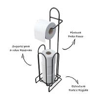 Suporte De Aço Para Papel Higiênico 4 Rolos - Stolf - 2