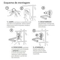 Porta Papel Higiênico Com Fixação Por Ventosa - Future único - 2