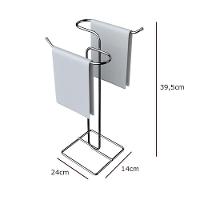 Porta Toalha Duplo De Bancada - Stolf Cromado - 3