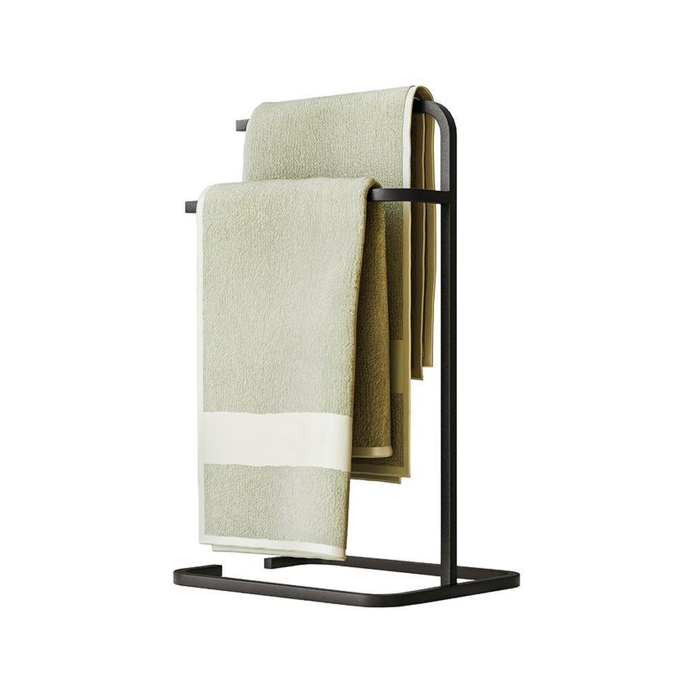 Kit Toalheiro E Porta Toalha Lovell Metal Preto Lavabo Dhom Preto - 10