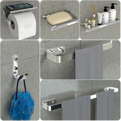 Kit Acessórios Para Banheiro Inox E Cromado 6 Peças Max